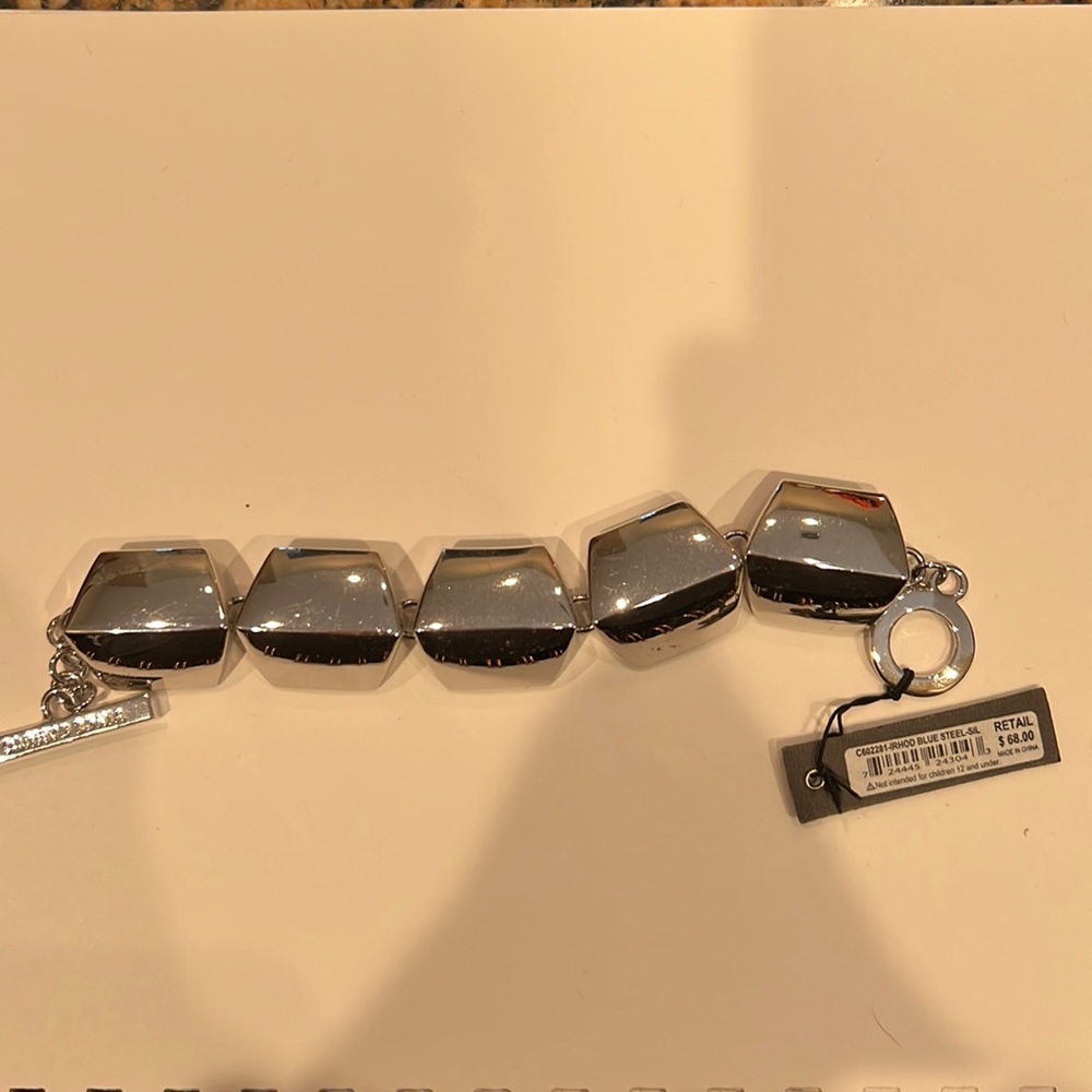 Silver Vince Camaro geometric bracelet nwt